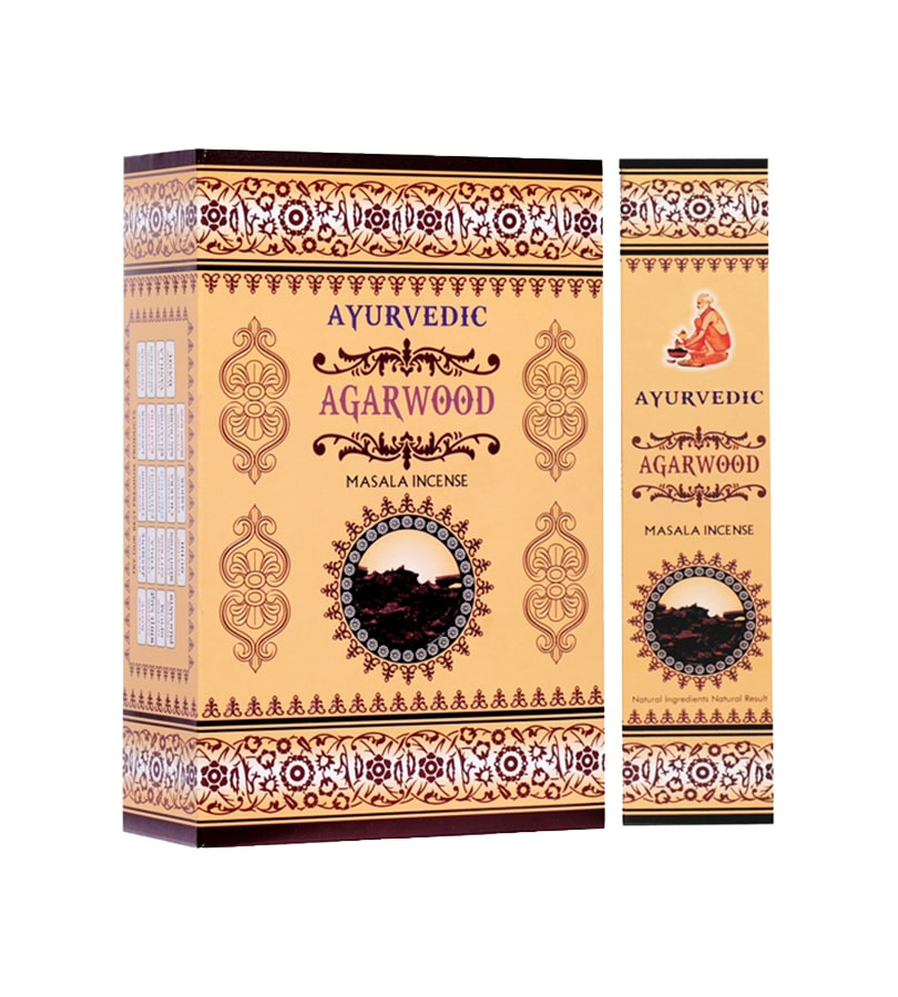 Encens de bois d'agarbation ayurvédique - 15g